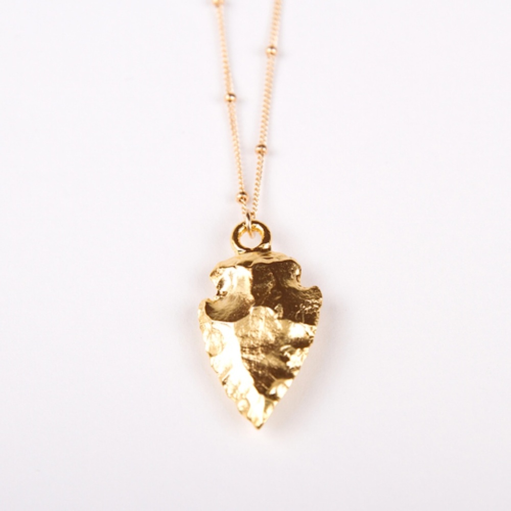 Gold Arrowhead Necklace